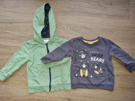 2ks mikiny vel. 80, 68–80