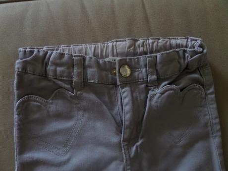 Sivé nohavice, h&m,104
