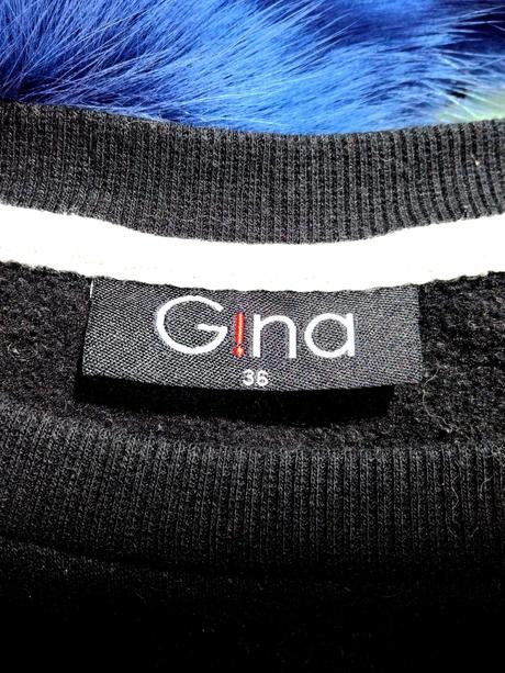 Gina - čierna mikina s tygrom, gina,s