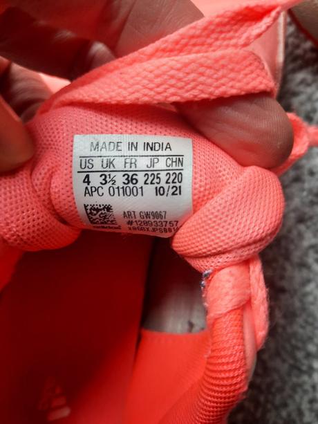 Tenisky neonove, adidas,36