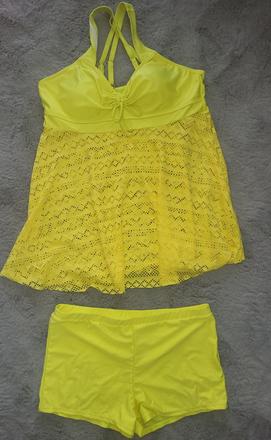 Plavky tankiny + sortky, 46