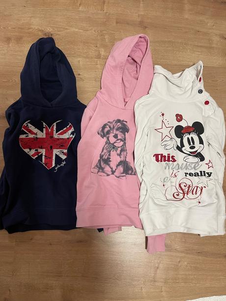 Dievčenské mikiny 122/128, 122