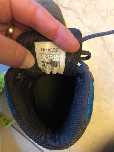 Prechodné turistické topánočky, karrimor,31