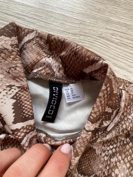Top s hadím vzorom, h&m,xs
