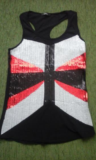 Sexy top s vlajkou, m