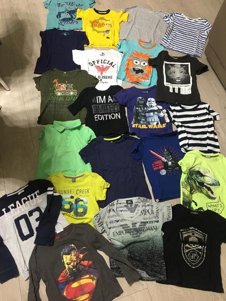 16ks-balik triciek s kratkym rukavom 3-6 rokov, 104–116