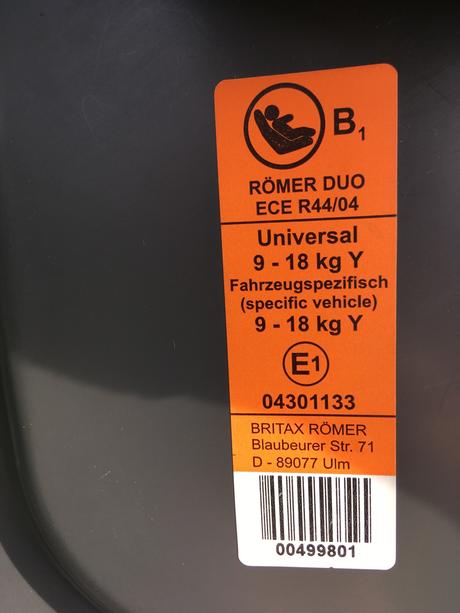 Autosedačka romer duo ece r44/04, römer