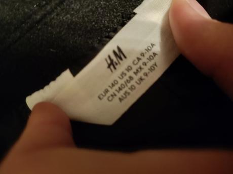 Dievčenská bunda krátka, h&m,140