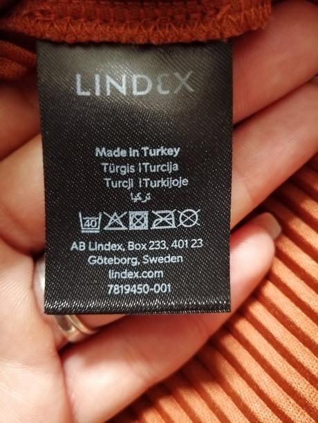 Škoricový top, lindex,xs