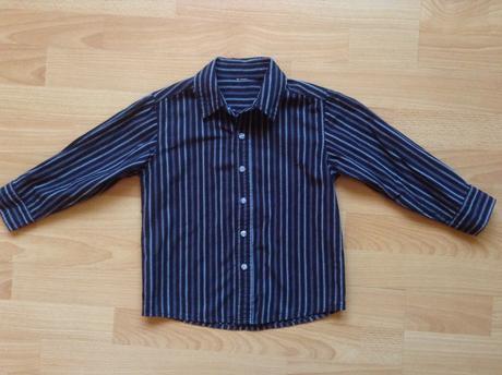 Čierna prúžkovaná košeľa, 3-4r., 104