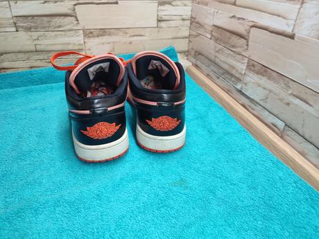 Air jordan 41- kožené oranžové tenisky, air jordan,41