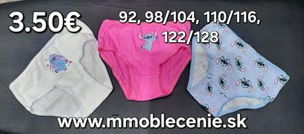 Nohavičky lilo, disney,92 - 128