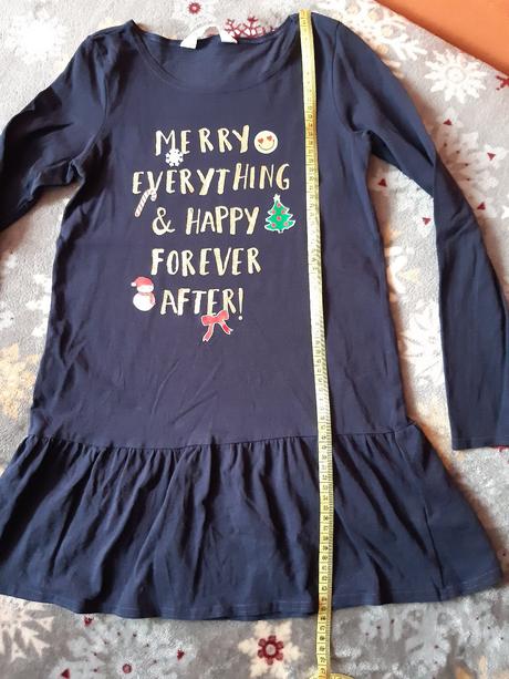 Vianočné šaty, h&m,134