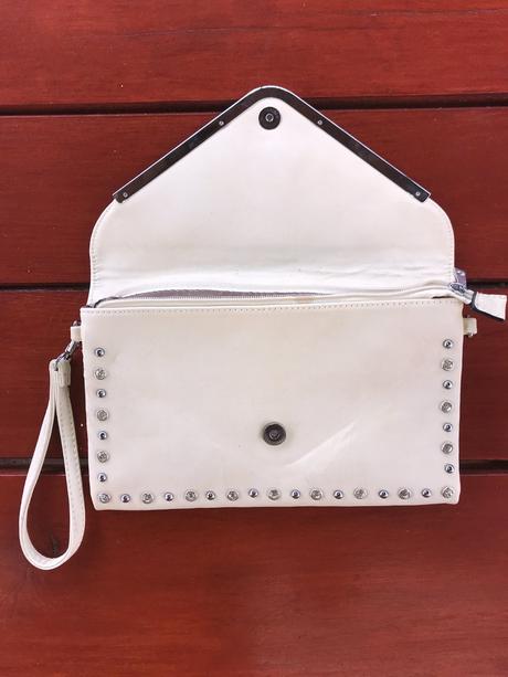 Malá béžová listová kabelka, 