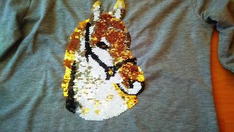 Tričko s flitrami, 152