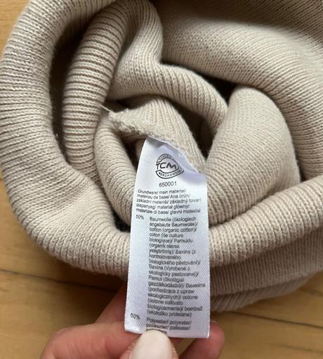 Krémová/béžová unisex bavlnená čiapka, tchibo, tchibo