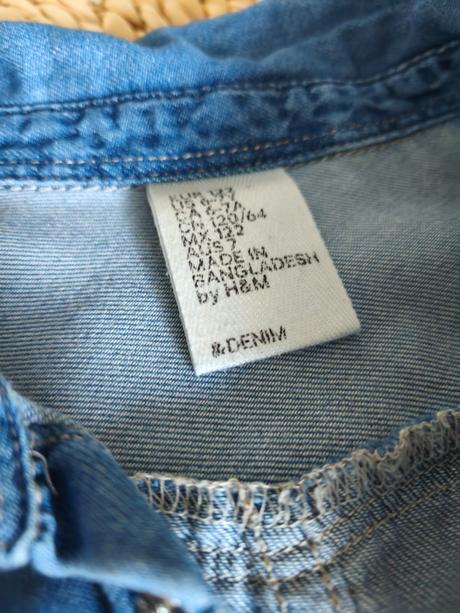 Riflová košeľa denim 122, denim,122