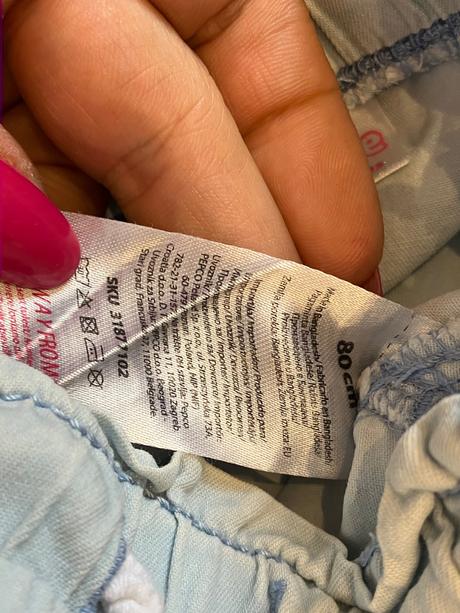 Dievčenské rifľové šortky so cute (80), 80