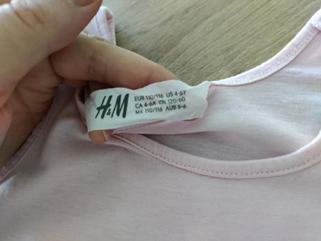 Letné šaty 110/116, h&m,110