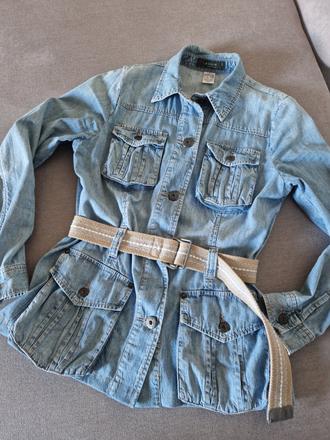 Džínsová košeľa/ sako     s/m    2+1zadarmo, m
