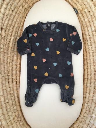 Srdiečkové pyžamko pre bábätko, 50