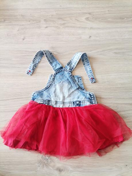 Dievčenský štýlový set - šaty a tričko, 74