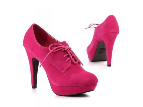 Pink šnurovačky s platformou, 40