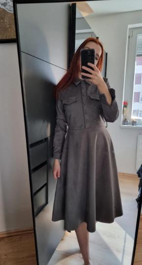 Semišové šaty, reserved,m