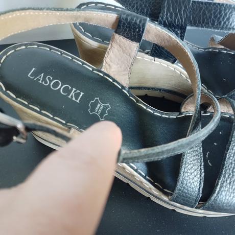 Kožené sandále, lasocki,40