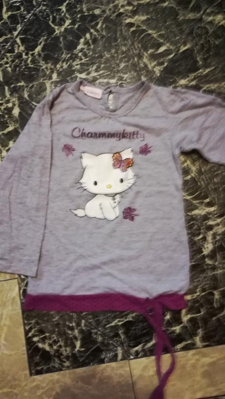 Tricko dlhy rukav hello kity, 122