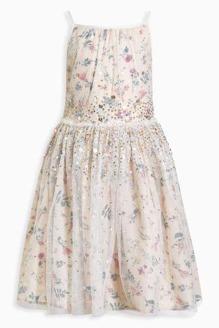 Sviatočné flitrové šaty next, next,116 / 128