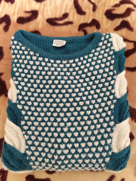 Retro zeleny pulover, pekne sedi, velkost 36/38,s, 36