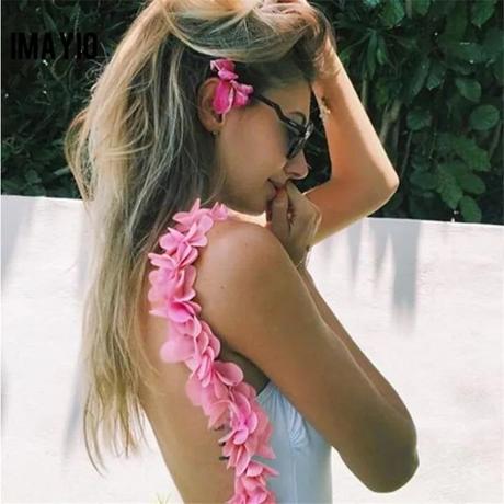 Bikiny s 3d kvetinami, l / m / s / xl