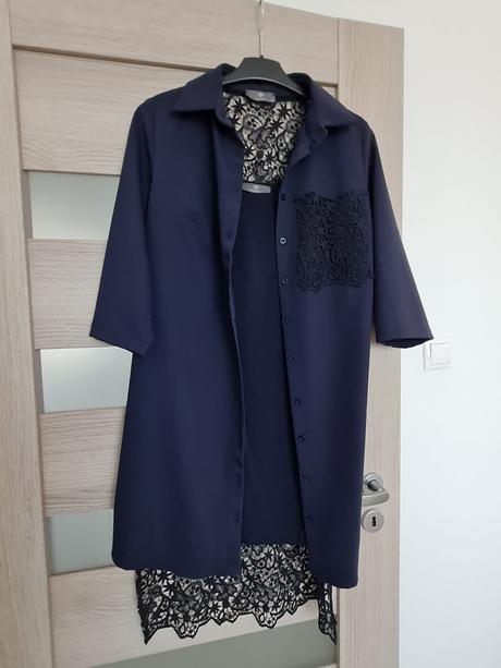 Košeľové šaty so spodničkou, m