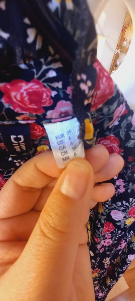 Kvetinkové šaty, h&m,36