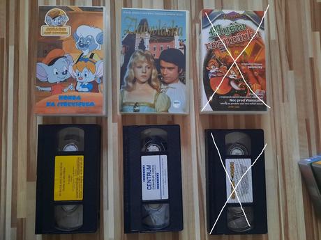 Vhs kazety filmy rozprávky,