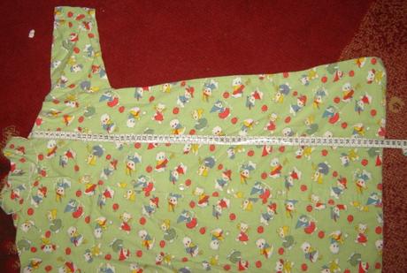 Zelená flanelová vrecová nočná košeľa, 