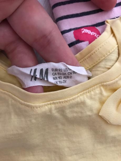 Tričenká s kratkym rukavom 10ks, h&m,86