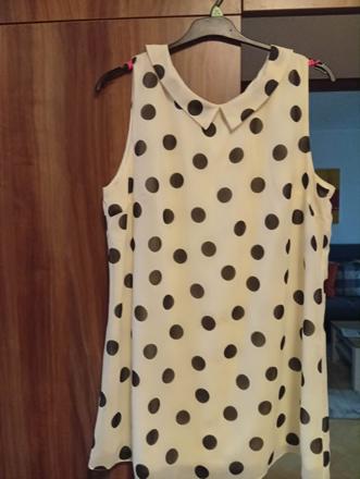 Bodková kvalitná blúzka, ako nová, 46