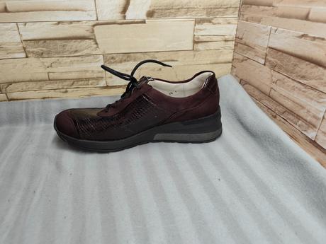 Waldläufer 38,5 - dámske kožené bordové topánky, 39