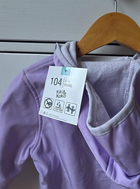 Nová bledofialová softshellová bunda, 104, kiki&koko,104