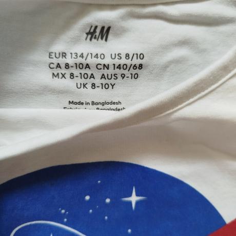 Dve pekné tričká h&m - super stav, h&m,128
