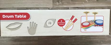 Playtive drevený hudobný nástroj/bubnovací stôl,