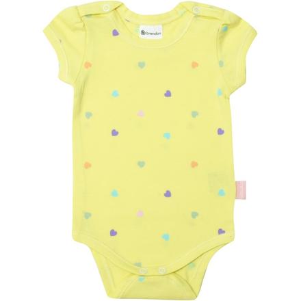 Brendon florida ru/pe/aop yellow hearts detské bod, brendon,62 - 104