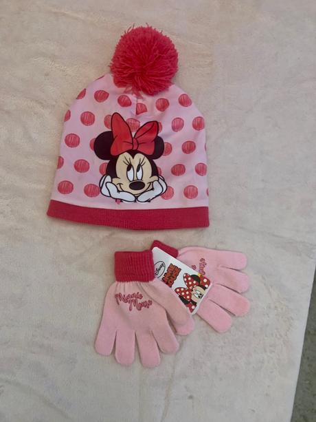 Ciapka a rukavice minnie, disney,104