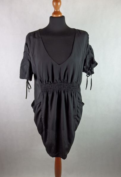 Čierne šaty s vreckami, only,42