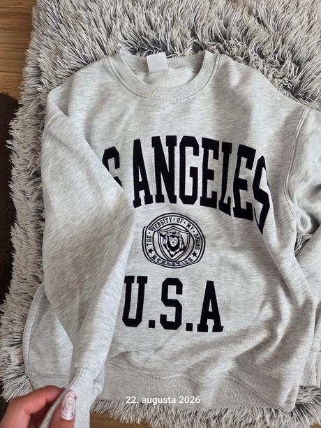 Grey sweatshirt-mikina, zara,164