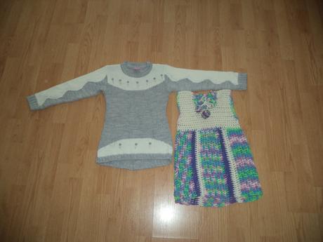 Sivobiely sveter s vestou, kids club,134