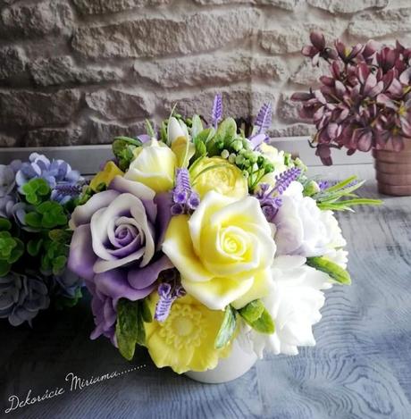 Voňavé mydlové kytice,