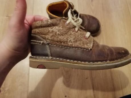 Kožené prechodné topánky, clarks,27